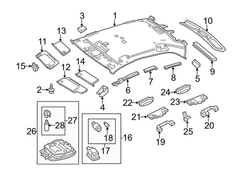 Mercedes Reading Light 21290010239051